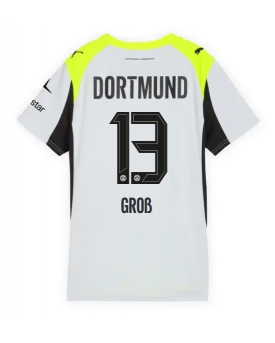 Borussia Dortmund Pascal Gross #13 Maglia Gara Trasferta Repliche 2025-26 Donna Maniche Corte